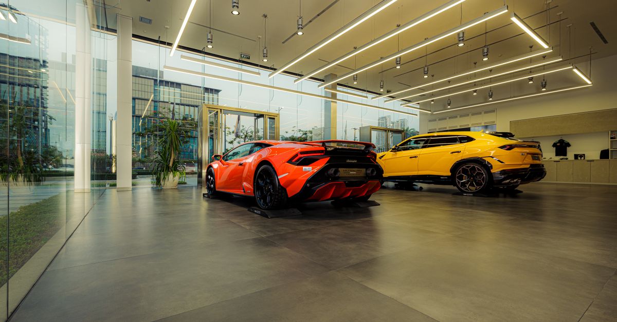 New cars lined up on an Ottawa dealership lot